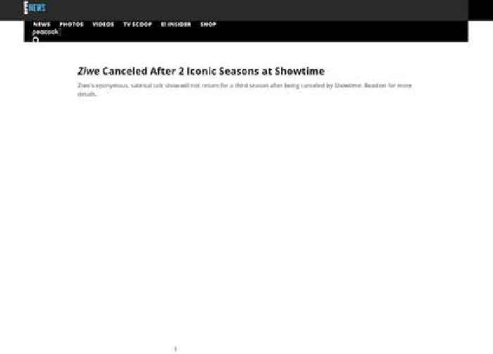 
                        Ziwe Canceled After 2 Iconic Seasons at Showtime
