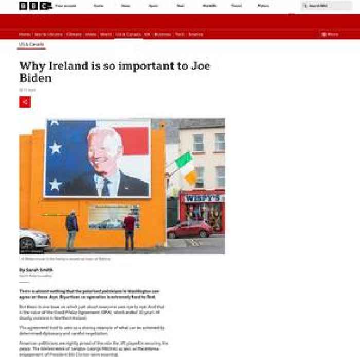 Joe Biden returns to Ireland like a hometown hero