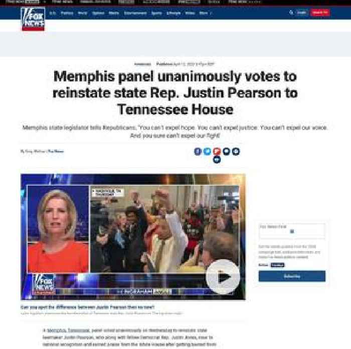 Memphis panel unanimously votes to reinstate state Rep. Justin Pearson to Tennessee House