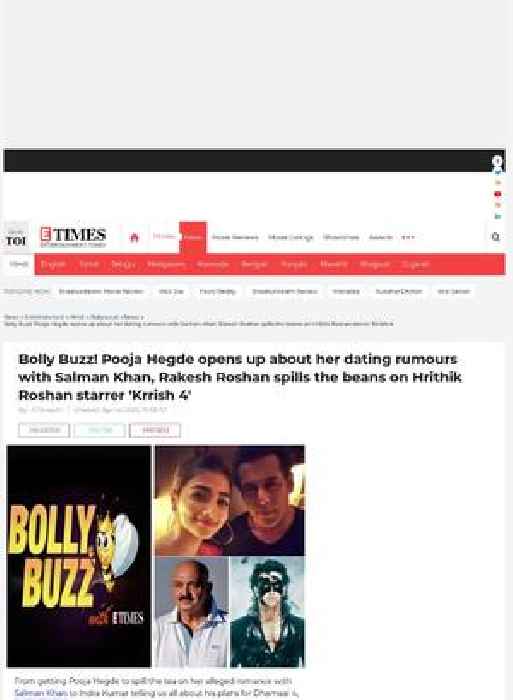 Buzz: Pooja on dating rumours with Salman