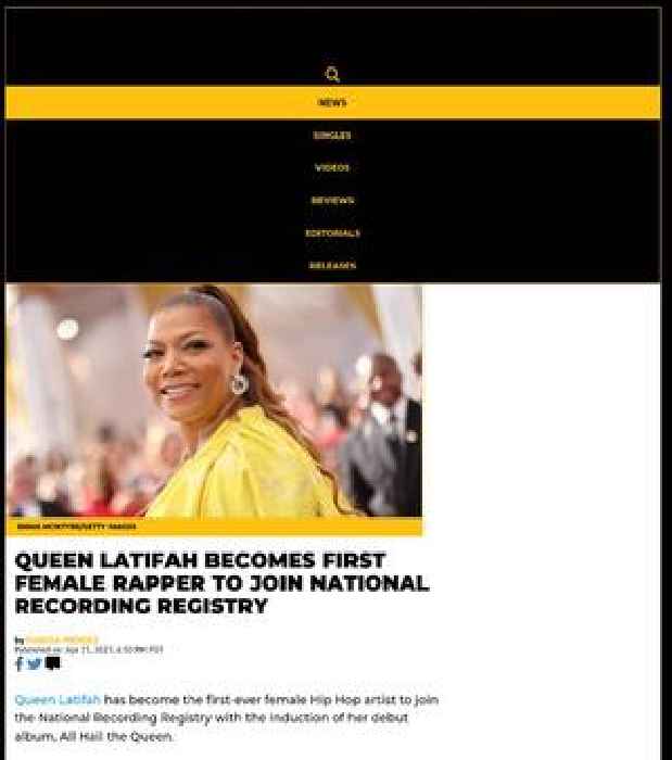 Queen Latifah Becomes First Female Rapper To Join National Recording Registry