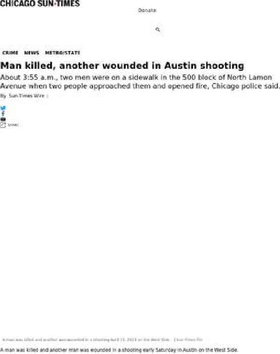 Man killed, another wounded in Austin shooting