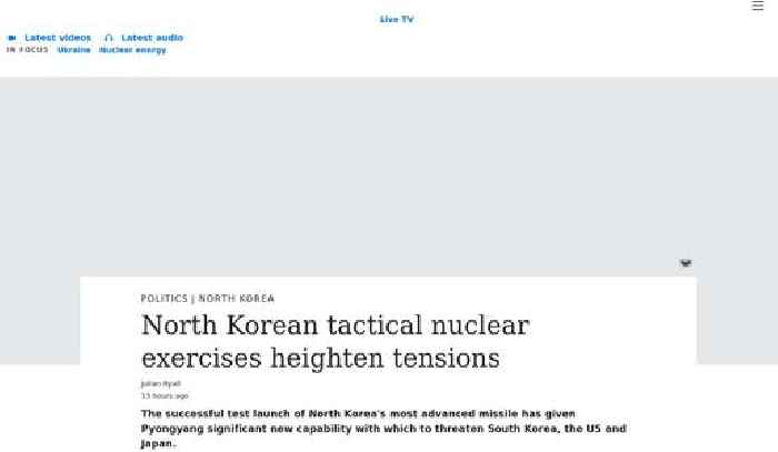 North Korean tactical nuclear exercises heighten tensions