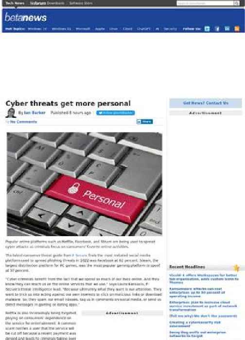 Cyber threats get more personal