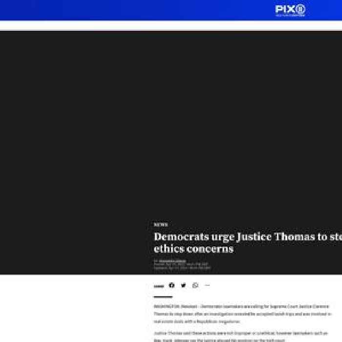 Democrats urge Justice Thomas to step down amid ethics concerns
