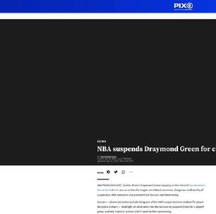 NBA suspends Draymond Green for chest stomping