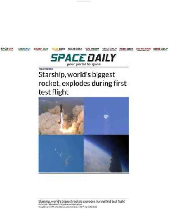 Starship, world's biggest rocket, explodes during first test flight