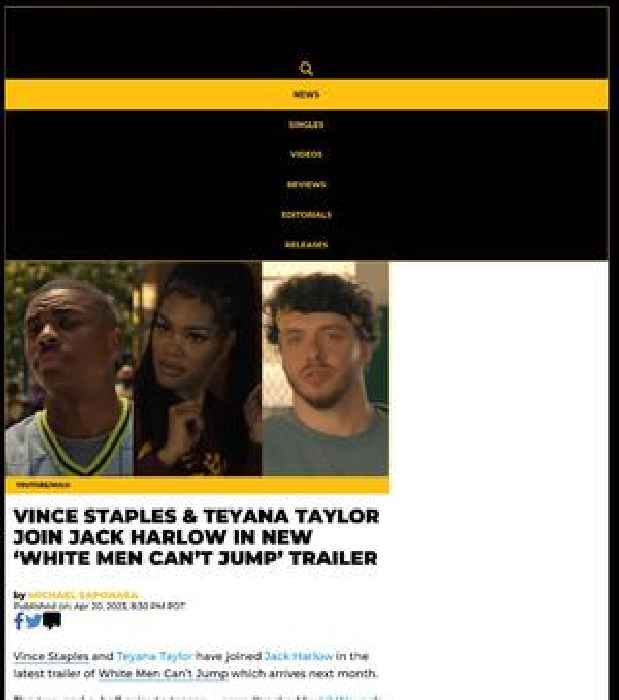 Vince Staples & Teyana Taylor Join Jack Harlow In New ‘White Men Can’t Jump’ Trailer