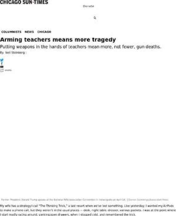 Another horrible Trump idea: arming teachers