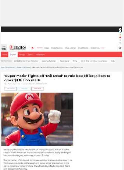Super Mario to cross $1 Billion mark at BO
