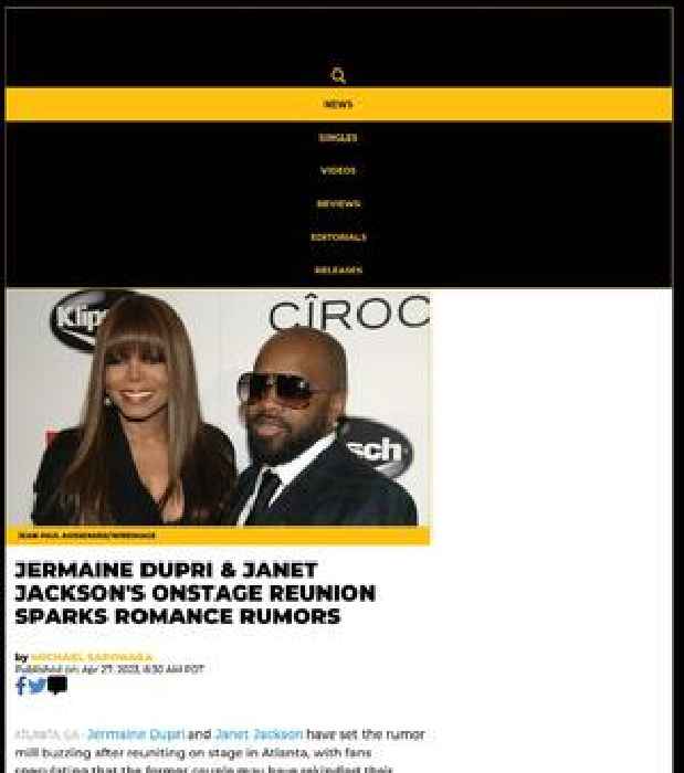 Jermaine Dupri & Janet Jackson's Onstage Reunion Sparks Romance Rumors