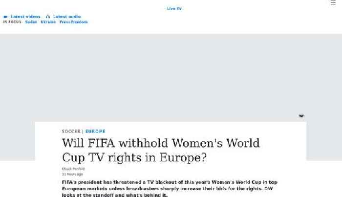 Will FIFA withhold Women's World Cup TV rights in Europe?
