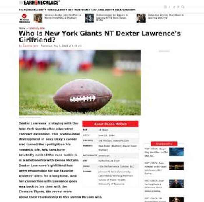 Who Is New York Giants NT, Dexter Lawrence’s Girlfriend?