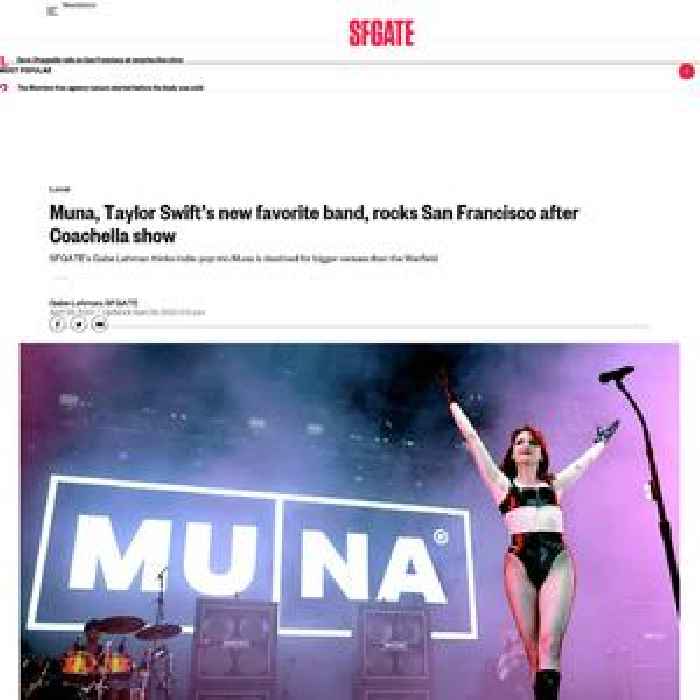 Muna, Taylor Swift’s new favorite band, rocks San Francisco after Coachella show