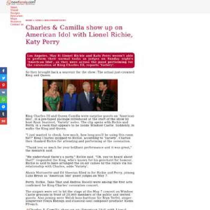Charles & Camilla show up on 'American Idol' with Lionel Richie, Katy Perry