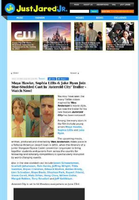 Maya Hawke, Sophia Lillis & Jake Ryan Join Star-Studded Cast in 'Asteroid City' Trailer - Watch Now!