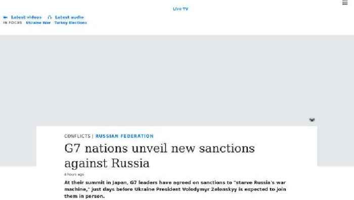 G7 nations unveil new sanctions against Russia