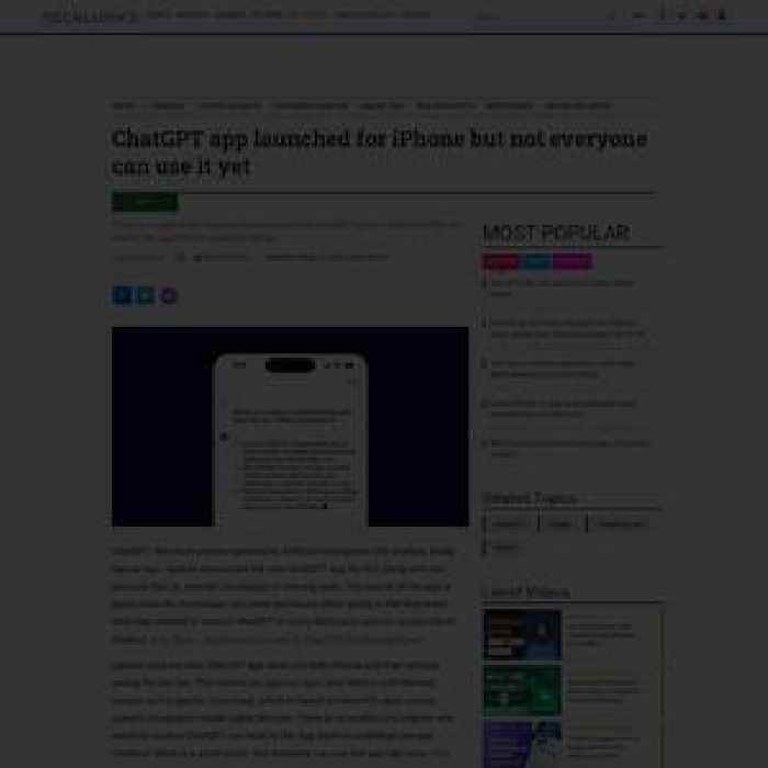 ChatGPT app launched for iPhone but not everyone can use it yet