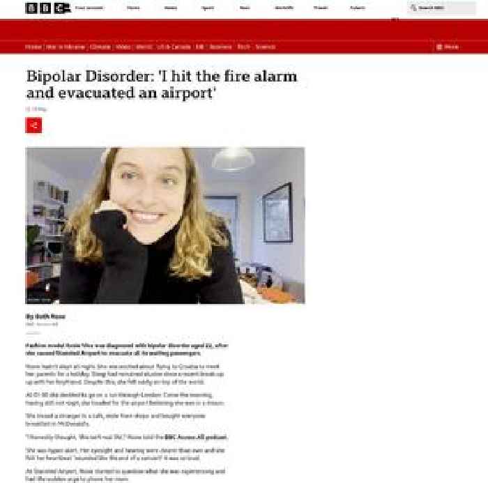 Bipolar Disorder: 'I hit the fire alarm and evacuated an airport'
