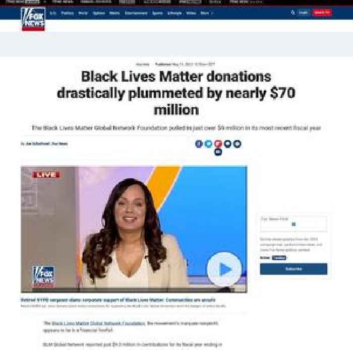 Black Lives Matter donations drastically plummeted by nearly $70 million