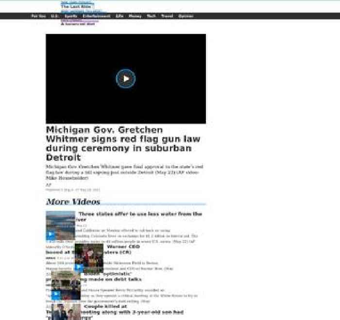 Michigan Gov. Gretchen Whitmer signs red flag gun law during ceremony in suburban Detroit