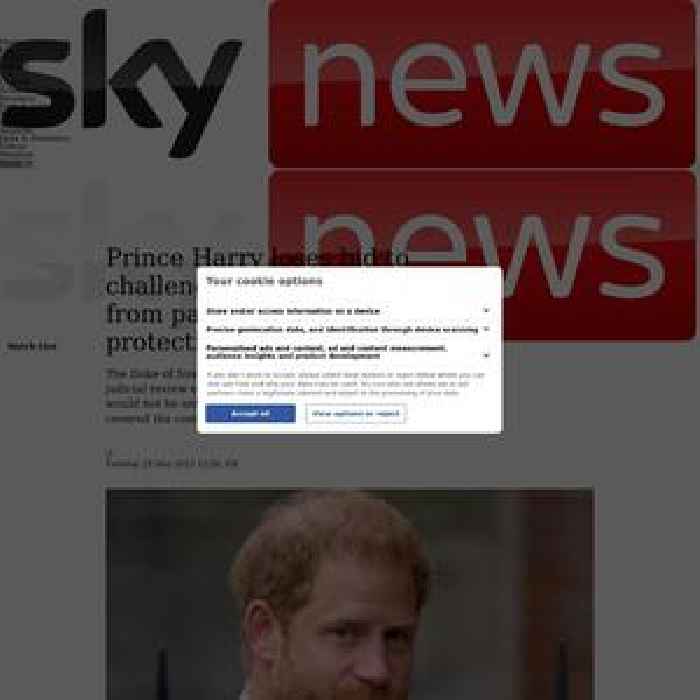 Prince Harry loses bid for second legal challenge over decision to bar him from paying for security