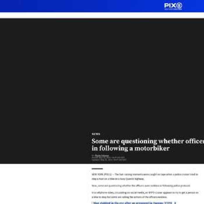 Some are questioning whether or not officers were reckless in following an unhinged motorbiker