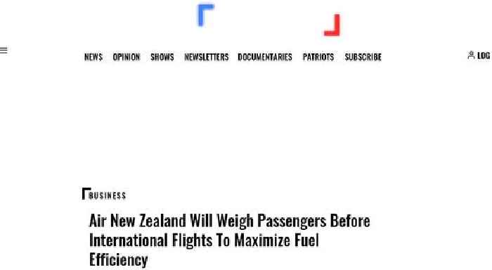 Air New Zealand Will Weigh Passengers Before International Flights To Maximize Fuel Efficiency