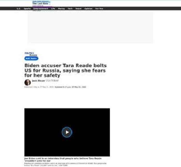 Biden accuser Tara Reade flees US for Russia, saying she fears for her safety