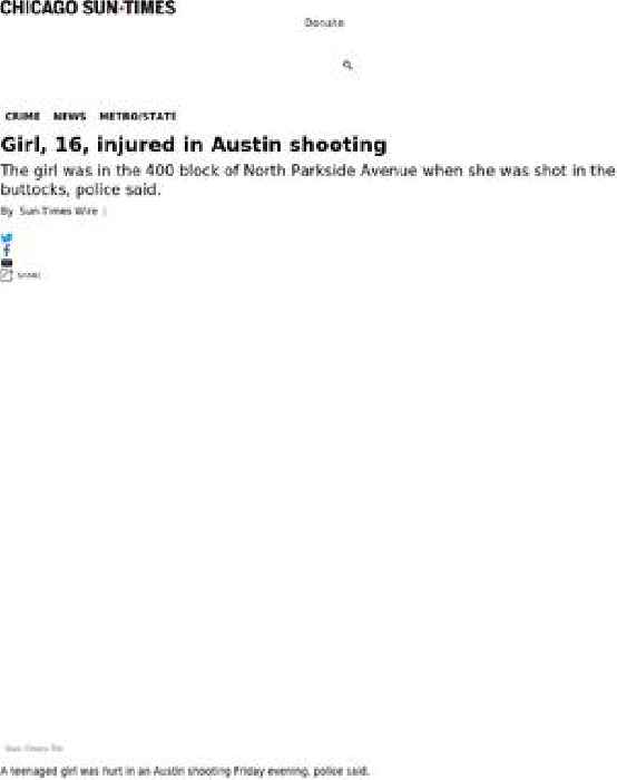 Girl, 16, injured in Austin shooting
