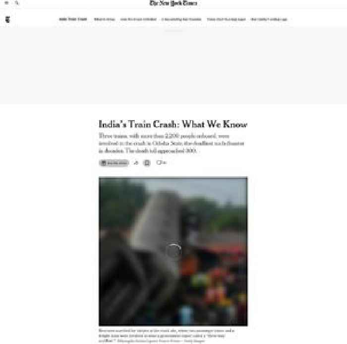 India’s Train Crash: What We Know