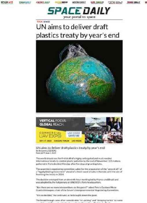 UN aims to deliver draft plastics treaty by year's end