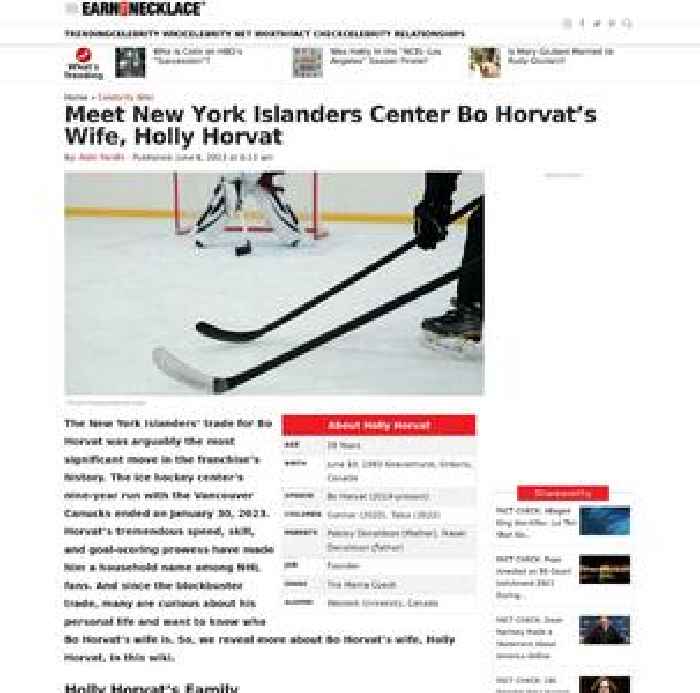 Meet New York Islanders Bo Horvat’s Wife, Holly Horvat