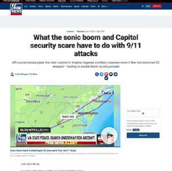 What the sonic boom and Capitol security scare have to do with 9/11 attacks