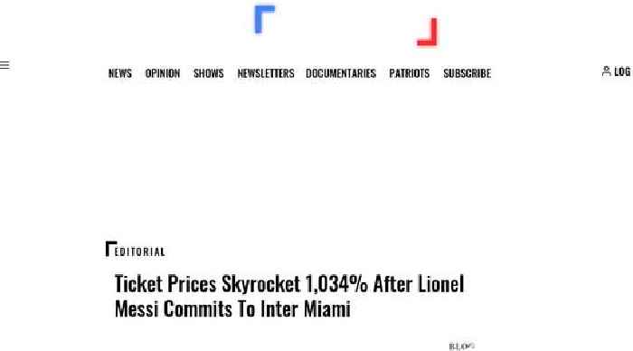 Ticket Prices Skyrocket 1,034% After Lionel Messi Commits To Inter Miami
