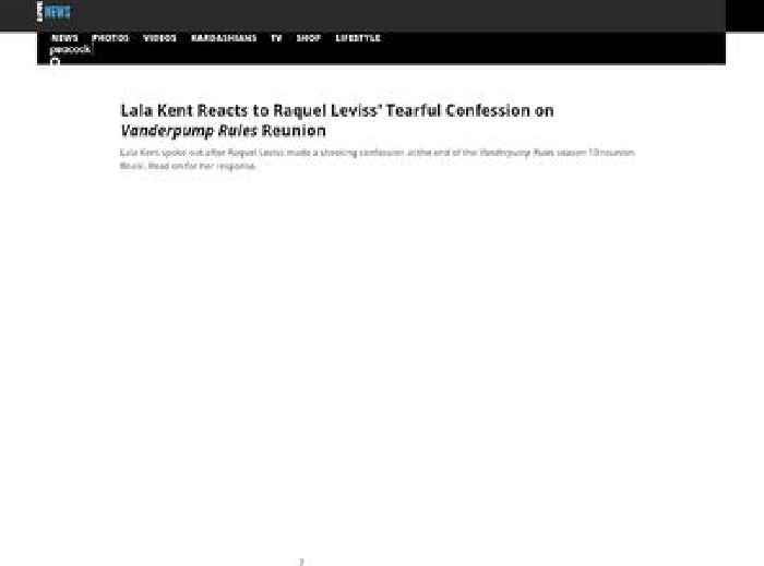 
                        Lala Kent Reacts to Raquel Leviss Sobbing on Vanderpump Rules
