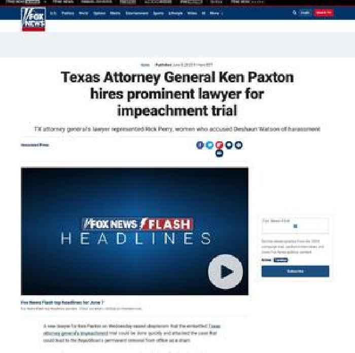 Texas Attorney General Ken Paxton hires prominent lawyer for impeachment trial