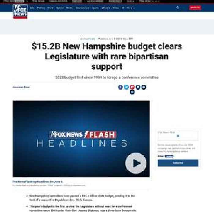 $15.2B New Hampshire budget clears Legislature with rare bipartisan support