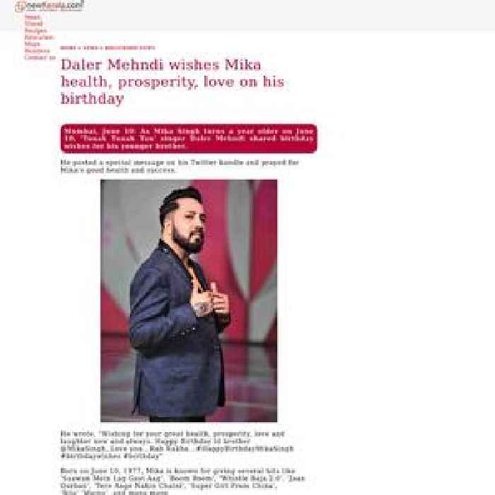 Daler Mehndi wishes Mika health, prosperity, love on his birthday