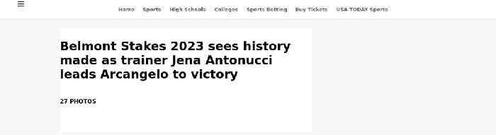 Belmont Stakes 2023 sees history made as trainer Jena Antonucci leads Arcangelo to victory