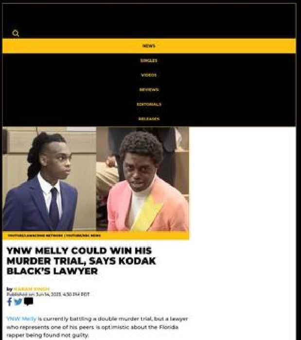 YNW Melly Could Win His Murder Trial, Says Kodak Black’s Lawyer