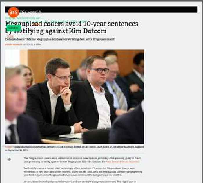 Megaupload coders avoid 10-year sentences by testifying against Kim Dotcom