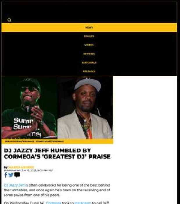 DJ Jazzy Jeff Humbled By Cormega’s ‘Greatest DJ’ Praise