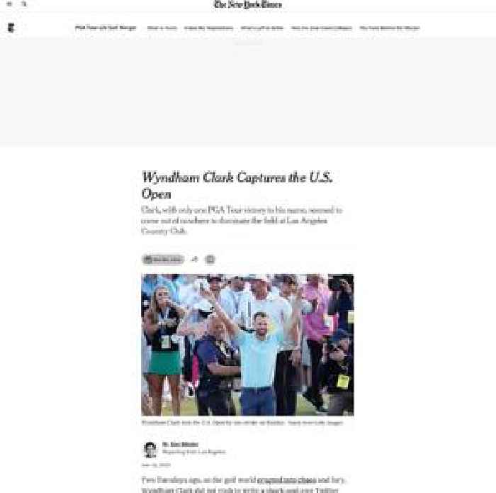 Wyndham Clark Captures the U.S. Open