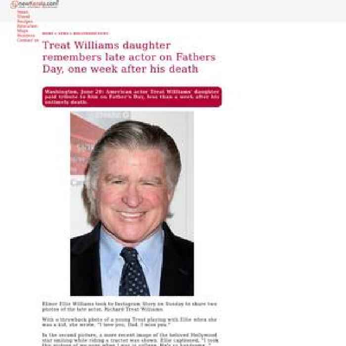 Treat Williams' daughter remembers late actor on Father's Day, one week after his death