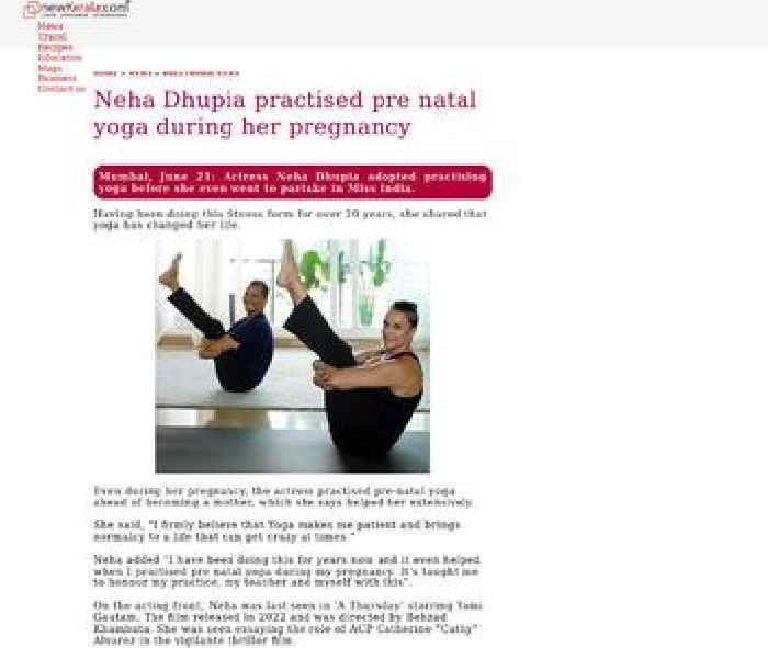 
Neha Dhupia practised pre natal yoga during her pregnancy
