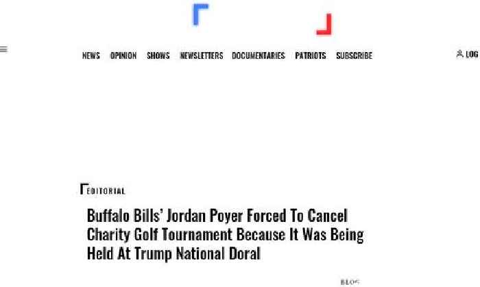 Buffalo Bills’ Jordan Poyer Forced To Cancel Charity Golf Tournament Because It Was Being Held At Trump National Doral