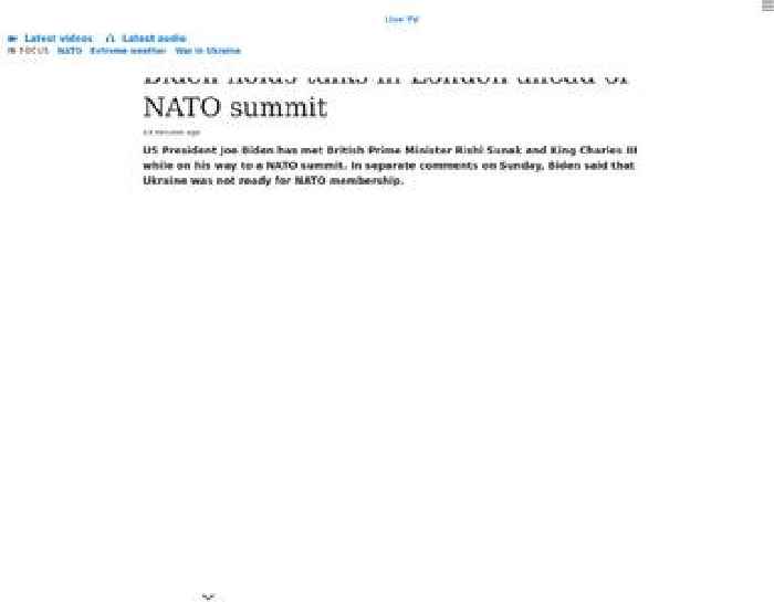 Biden arrives in London ahead of NATO summit