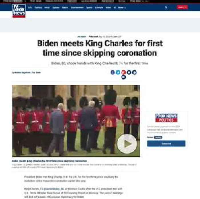 Biden meets King Charles for first time since skipping coronation