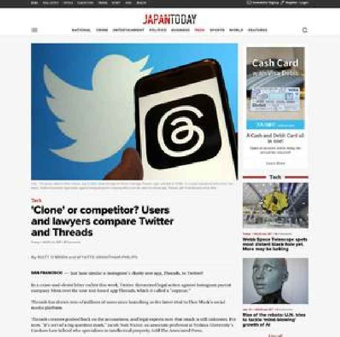 'Clone' or competitor? Users and lawyers compare Twitter and Threads